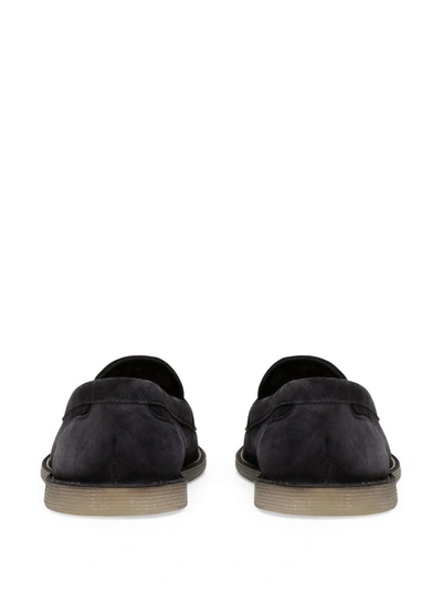 Shop Dolce & Gabbana Slippers With Logo In Blue