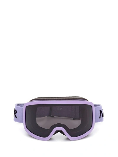Shop Moncler Sunglasses In Shiny Lilac