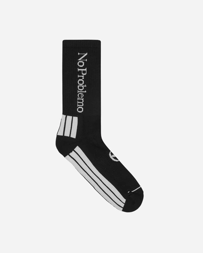 Shop No Problemo Logo Socks In Black