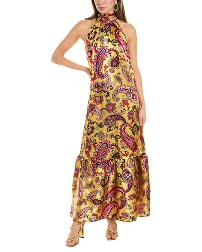 Shop Flora Bea Nyc Amadeus Maxi Dress In Yellow