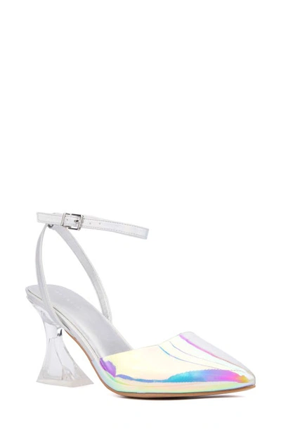 Fashion To Figure Jacki Ankle Strap Pump In Clear