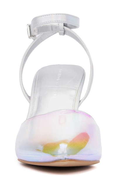 Fashion To Figure Jacki Ankle Strap Pump In Clear