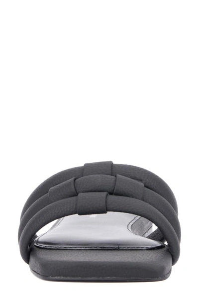 Fashion To Figure Gaiana Slide Sandal In Black