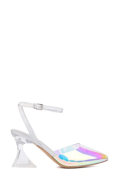 Fashion To Figure Jacki Ankle Strap Pump In Clear