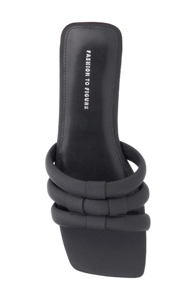 Fashion To Figure Gaiana Slide Sandal In Black