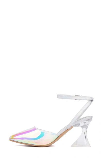 Fashion To Figure Jacki Ankle Strap Pump In Clear