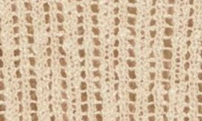Blu Pepper Extended Shoulder Knit Sweater In Natural