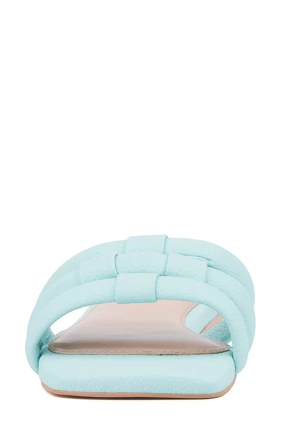 Fashion To Figure Gaiana Slide Sandal In Light Blue