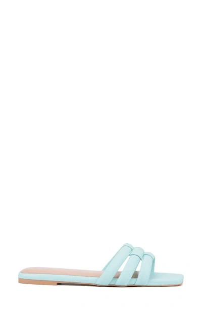 Fashion To Figure Gaiana Slide Sandal In Light Blue