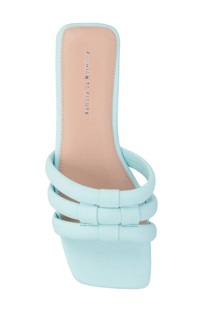 Fashion To Figure Gaiana Slide Sandal In Light Blue