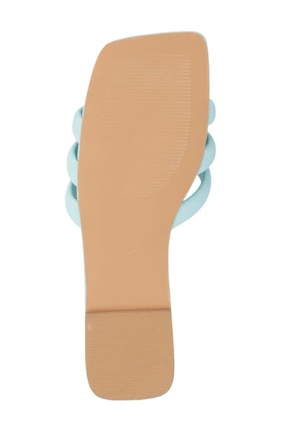 Fashion To Figure Gaiana Slide Sandal In Light Blue