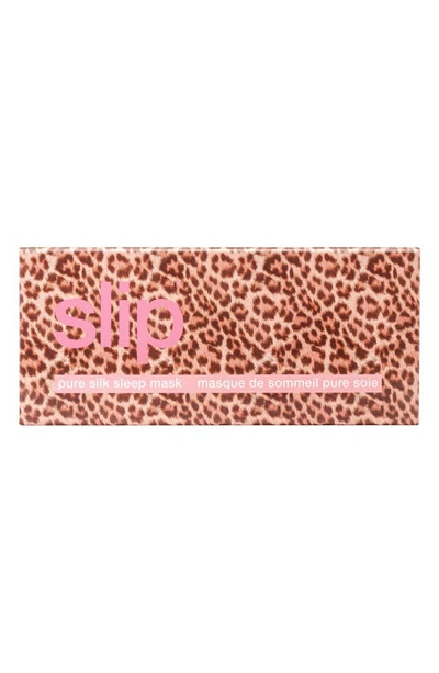 Slip Leopard Print Pure Silk Sleep Mask In Sadie