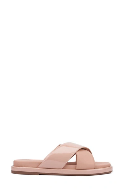 New York And Company Geralyn Slide Sandal In Beige
