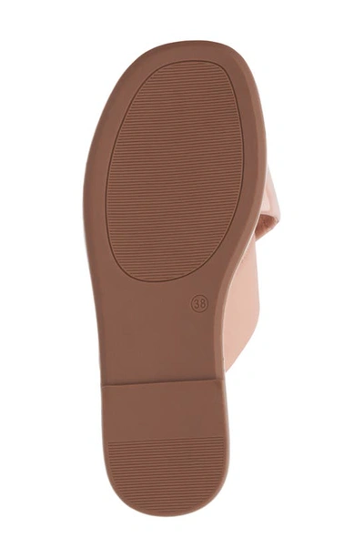 New York And Company Geralyn Slide Sandal In Beige
