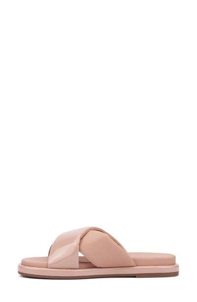 New York And Company Geralyn Slide Sandal In Beige