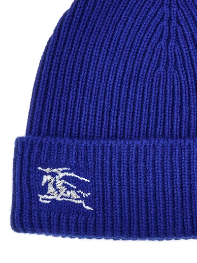 Shop Burberry Equestrian Knight Design Hats Blue