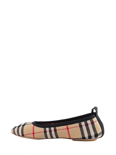Shop Burberry Fabric Ballerinas With Traditional Check Print