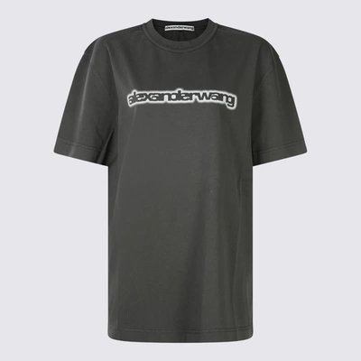 Shop Alexander Wang T-shirts And Polos In Acid Obsidian