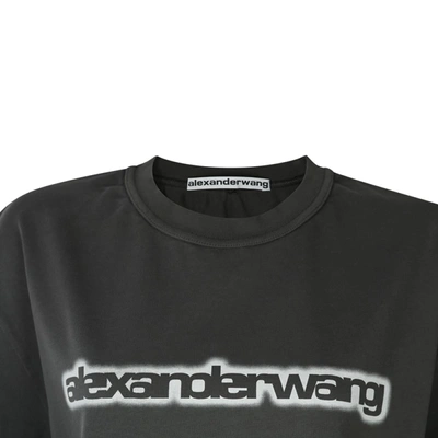 Shop Alexander Wang T-shirts And Polos In Acid Obsidian