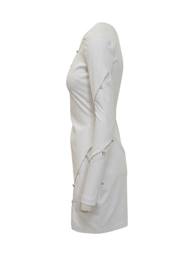 Shop Chiara Ferragni 926 Hole Dress In White