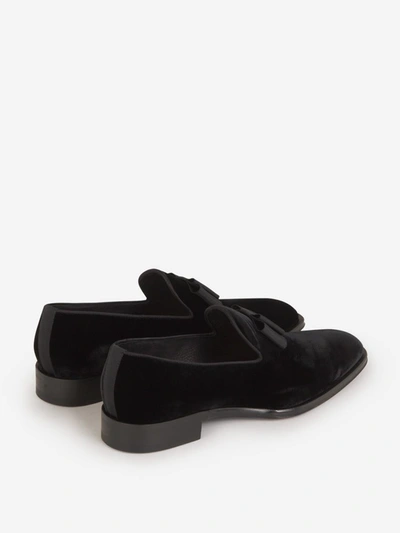 Shop Dsquared2 Ubaldo Suede Loafers In Black