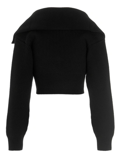 Shop Jacquemus Le Maille Risoul Sweater, Cardigans Black