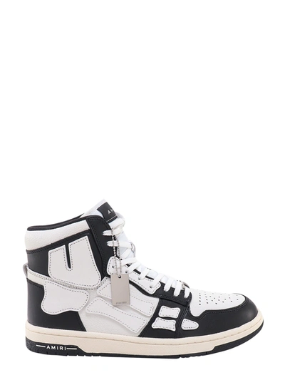 Shop Amiri Leather Sneakers With Iconic Bones