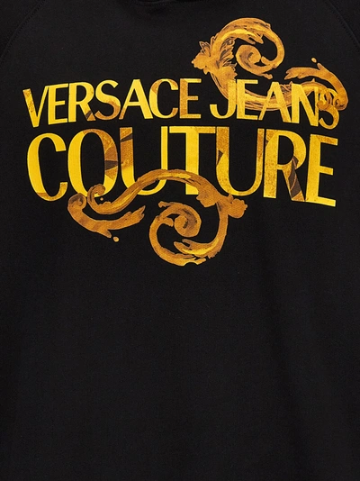 Shop Versace Jeans Couture Logo Baroque Sweatshirt Black