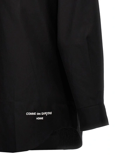 Shop Comme Des Garçons Homme Deux Logo Embroidery Shirt Shirt, Blouse Black