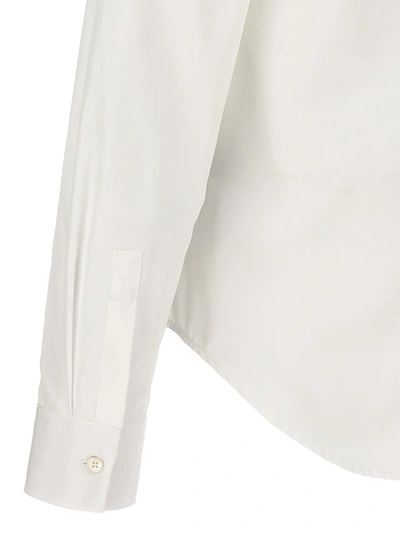 Shop Balmain Logo Embroidery Shirt Shirt, Blouse White