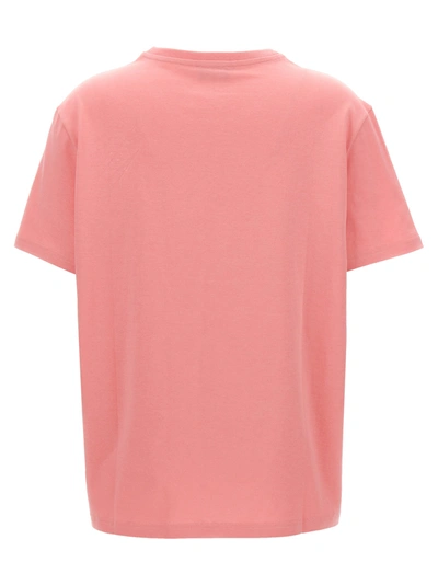 Shop Etro Logo Embroidery T-shirt Pink