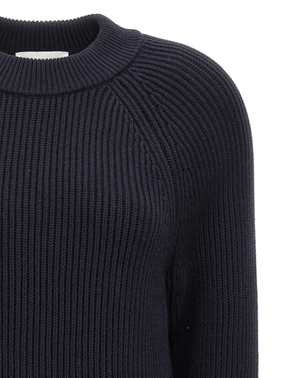 Shop Ami Alexandre Mattiussi Logo Patch Sweater Sweater, Cardigans Blue