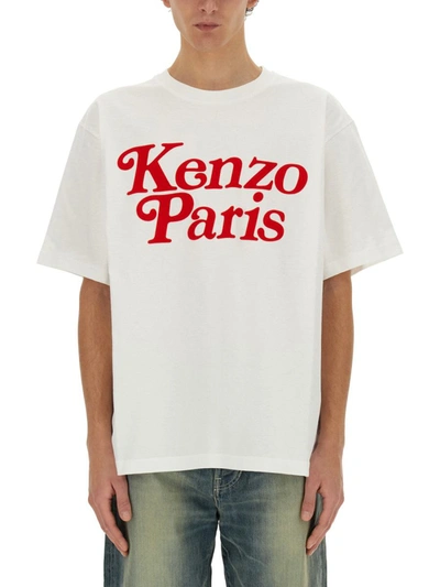 Shop Kenzo T-shrit ' By Verdy' In White