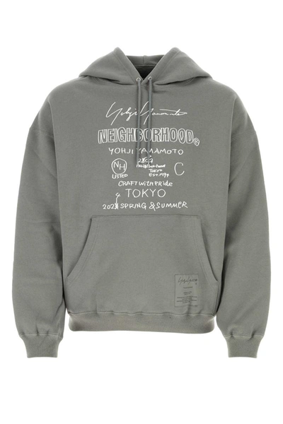 Shop Yohji Yamamoto Sweatshirts In Grey