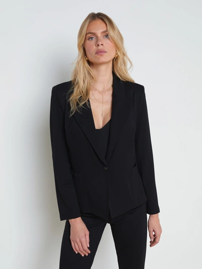Shop L Agence Flynn Single-breasted Blazer In Black
