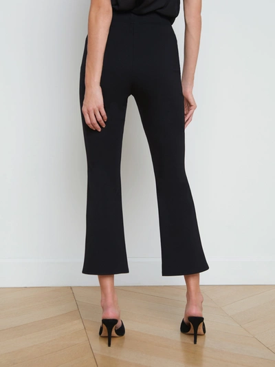 Shop L Agence Kayden Pull-on Kick Flare Pant In Black