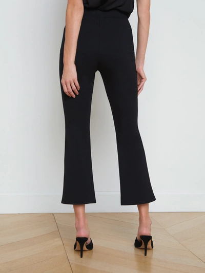 L Agence Kayden Pull-on Kick Flare Pant In Black