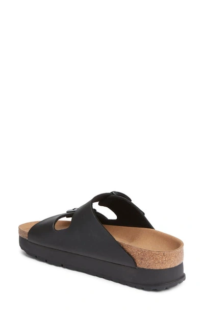 Birkenstock Black Narrow Papillio Arizona Platform Sandals In Black