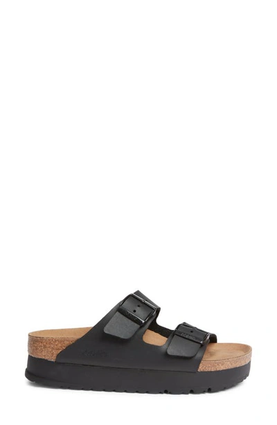 Birkenstock Black Narrow Papillio Arizona Platform Sandals In Black