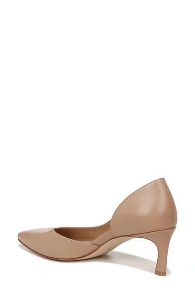 Shop 27 Edit Naturalizer Faith Half D'orsay Pointed Toe Pump In Creme Brulee Leather
