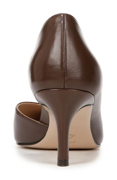 Shop 27 Edit Naturalizer Faith Half D'orsay Pointed Toe Pump In Mocha Leather