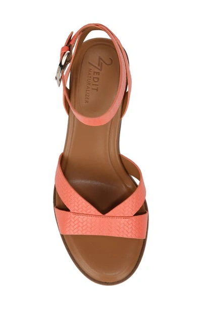 Shop 27 Edit Naturalizer Yumi Ankle Strap Sandal In Apricot Blush Leather