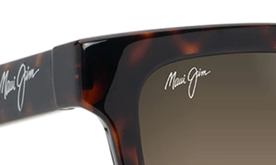 Shop Maui Jim Hanohano 53mm Gradient Polarizedplus2® Sunglasses In Shiny Dark Havana/trans Yellow