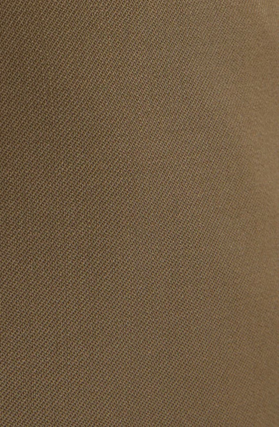 Dolce & Gabbana Stretch Virgin Wool Pants With Side Martingale In Beige