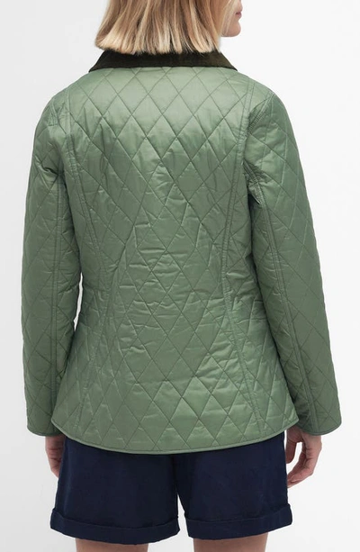 Shop Barbour Annandale Quilted Jacket In Bay Leaf