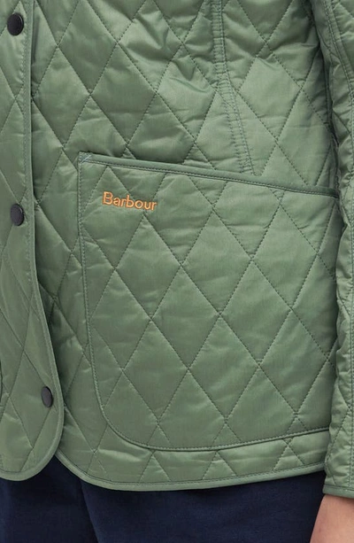 Shop Barbour Annandale Quilted Jacket In Bay Leaf