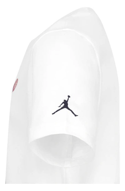 Shop Jordan Kids' Jdb Watercolor Jumpman Graphic T-shirt In White
