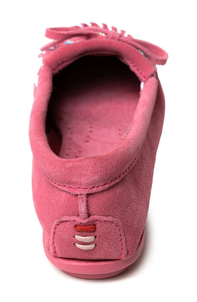 Shop Minnetonka X Lucie Skjefte Thunderbird 'animikii' Slipper In Pink