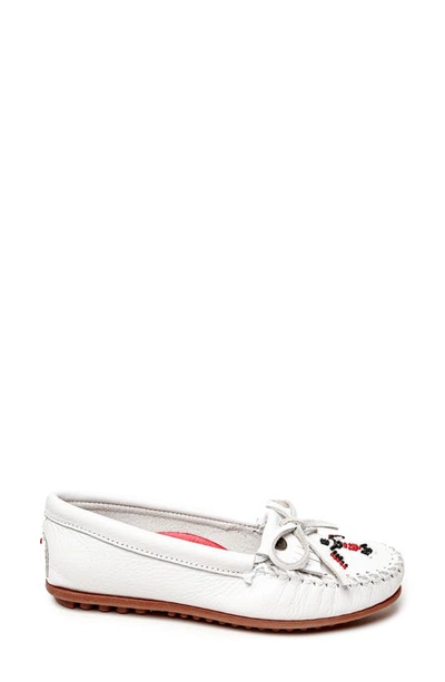 Shop Minnetonka X Lucie Skjefte Thunderbird 'animikii' Slipper In White