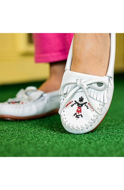 Minnetonka Thunderbird Animikii Slipper In White